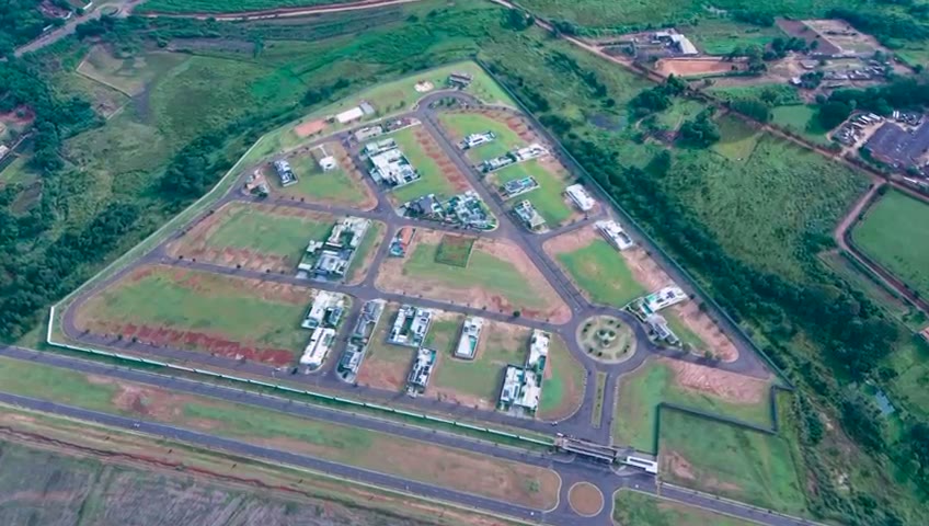 Vista aérea de condomínio horizontal